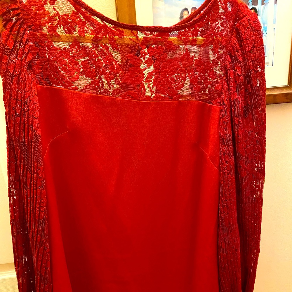 Holiday White House Black Market - Crimson Dress. Cocktail to evening dress.